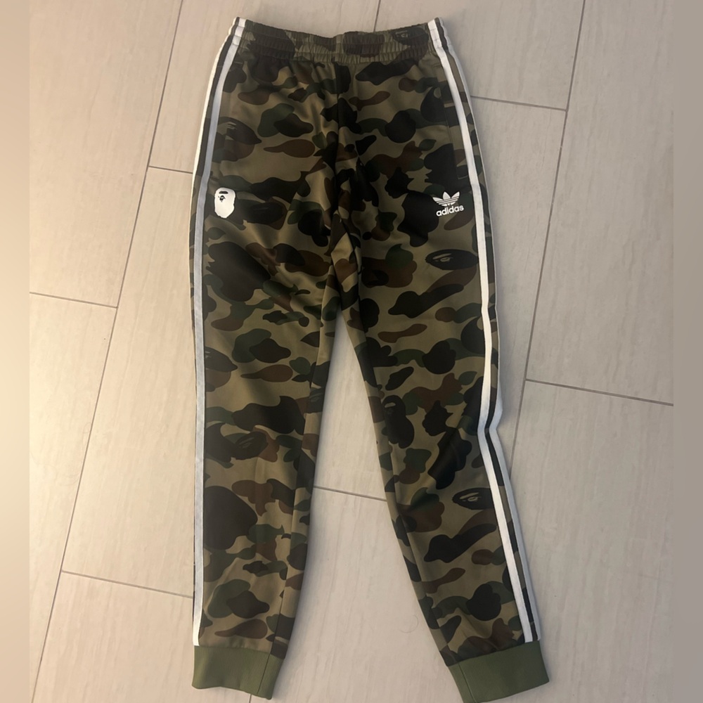 Bape X adidas collab joggers